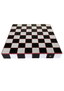 Chess Board Matt Black & White with Bloody Red Grout