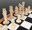 XL 3D Printed Curved Eco Friendly Chess Pieces